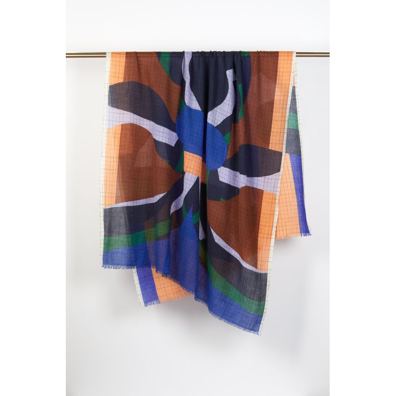 R - FOULARD CHANCE BRUN LOT DE 2