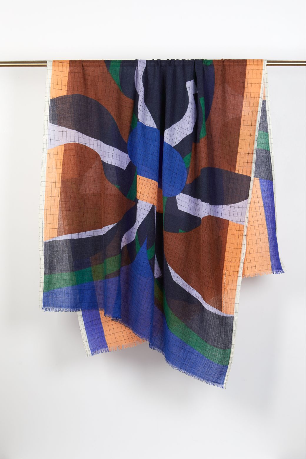 R - FOULARD CHANCE BRUN LOT DE 2