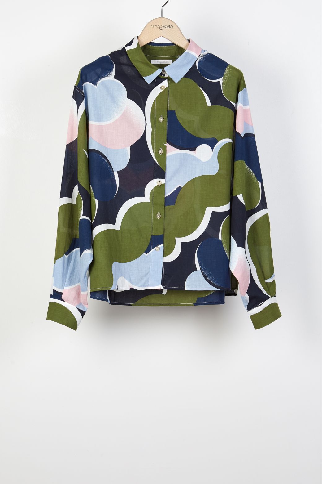 213 - CHEMISE ROSALIE PRINTEMPS KAKI LOT DE 2