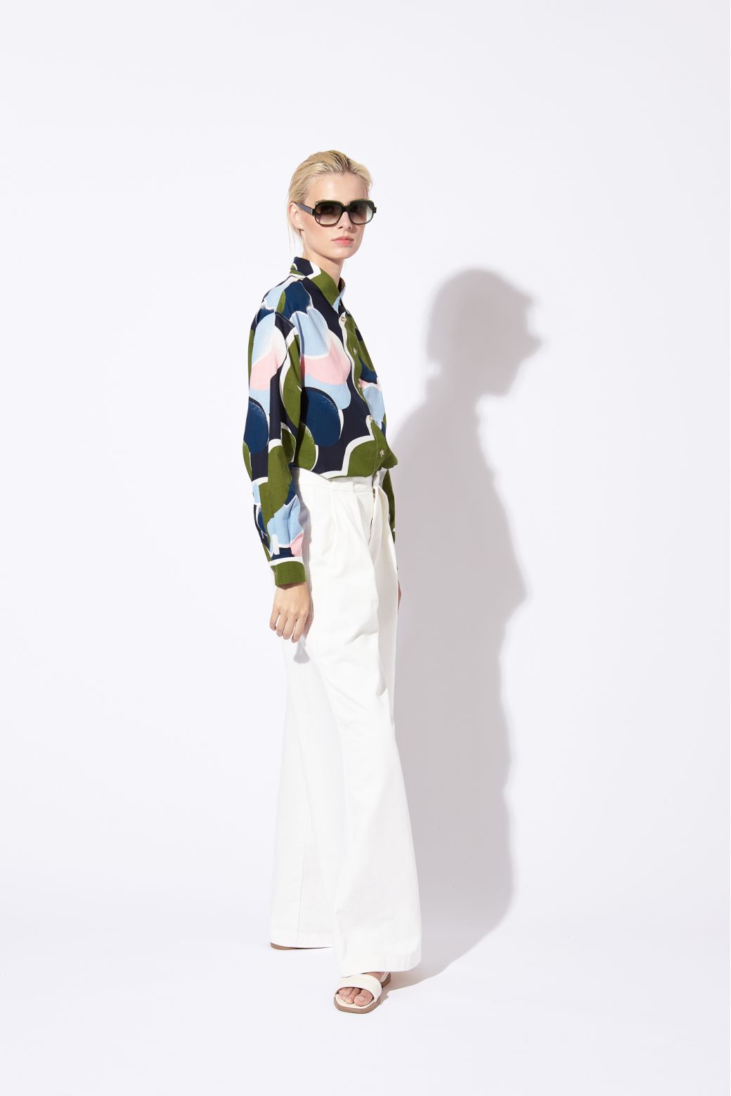 213 - CHEMISE ROSALIE PRINTEMPS KAKI LOT DE 2