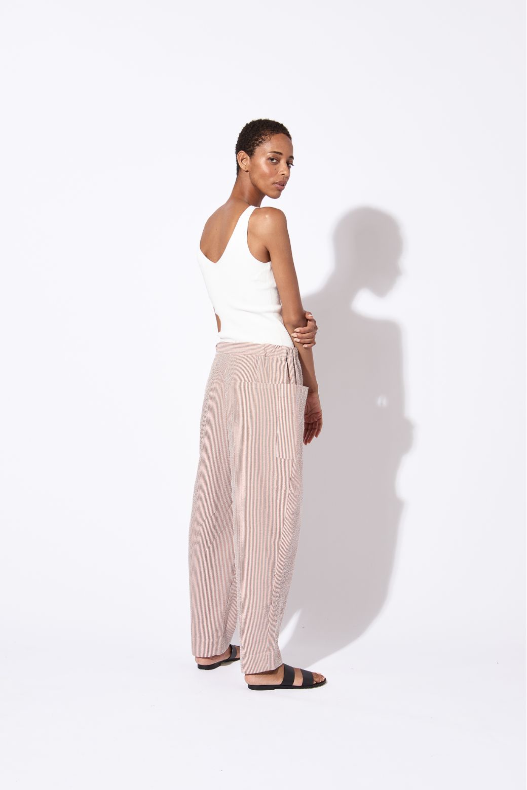 202 - PANTALON BRANDO MERYL LILAS CARAMEL LOT DE 2