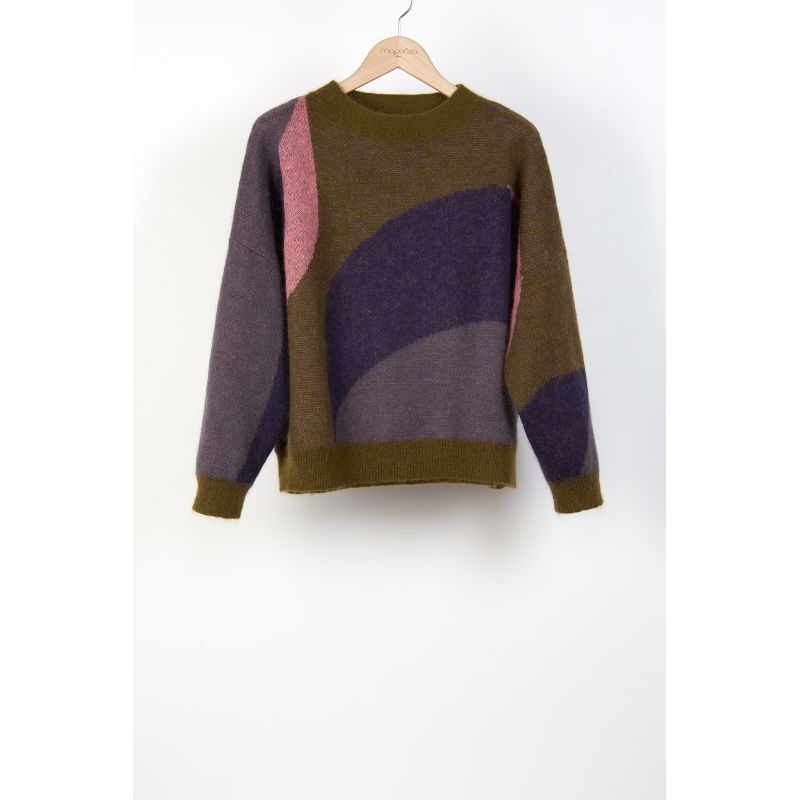 104 - PULL NINA NYMPHE KAKI LOT DE 2