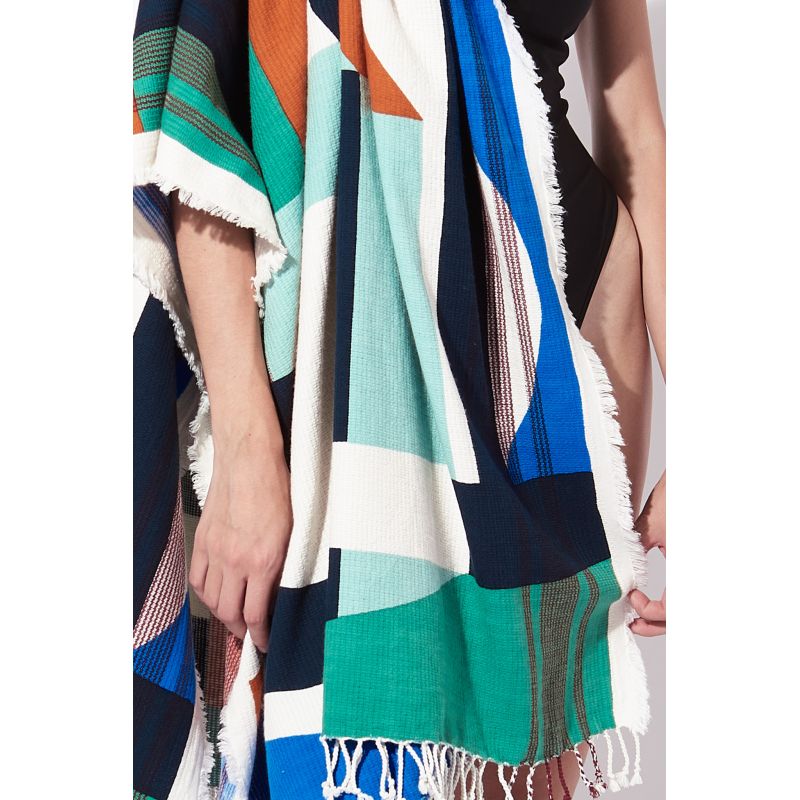 102 - DRAP DE PLAGE SUPERSONIC BLEU LOT DE 2