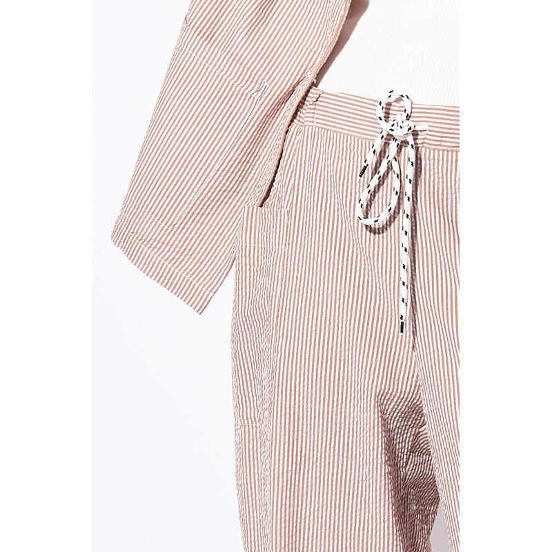 202 - PANTALON BRANDO MERYL LILAS CARAMEL LOT DE 2