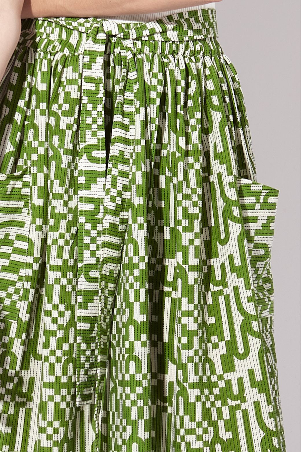 206 - JUPE SUZIE DAMIER MOUSSE LOT DE 2