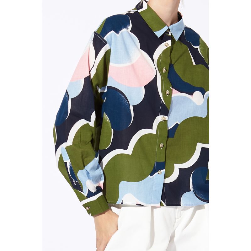 213 - CHEMISE ROSALIE PRINTEMPS KAKI LOT DE 2