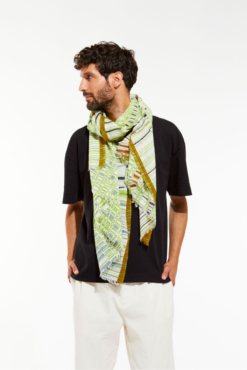 A - Foulard Mue Kaki Lot De 2