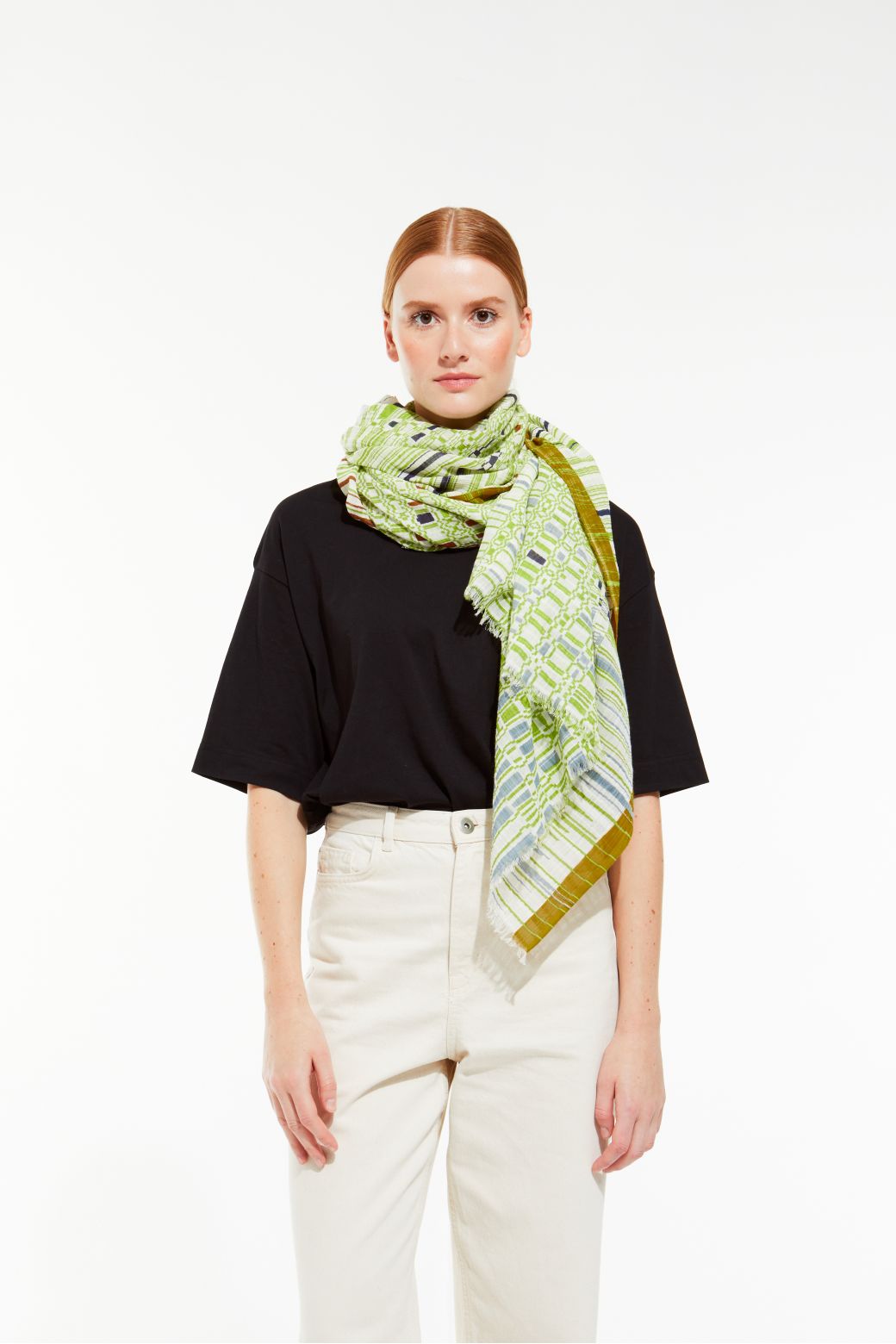 A - Foulard Mue Kaki Lot De 2