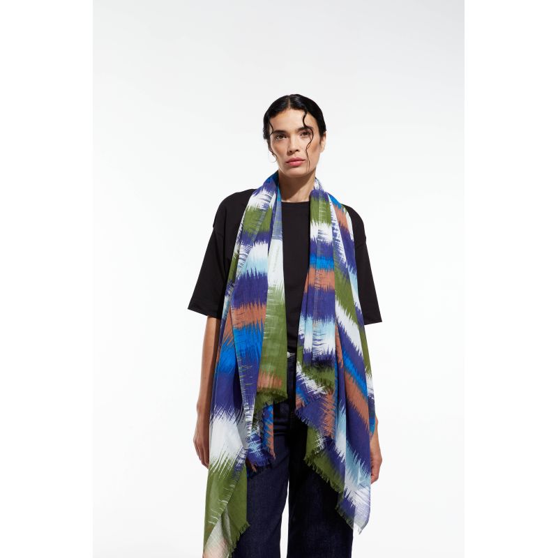 H - Foulard Reflet Ocean Lot De 2