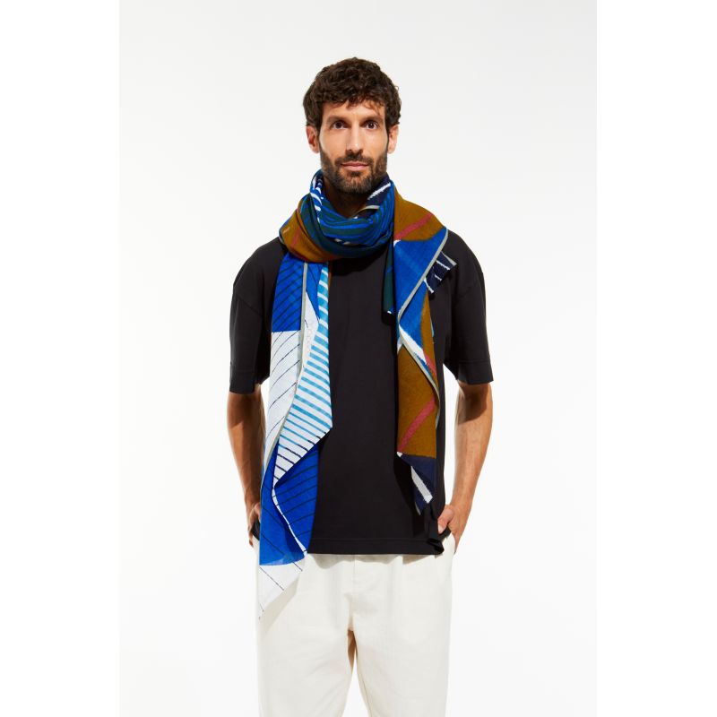 K - Foulard Cinetique Bleu Lot De 2