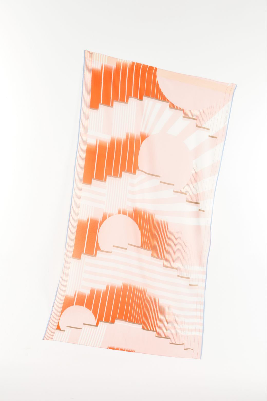 L - Foulard Soleil Levant Vermillon Lot De 2