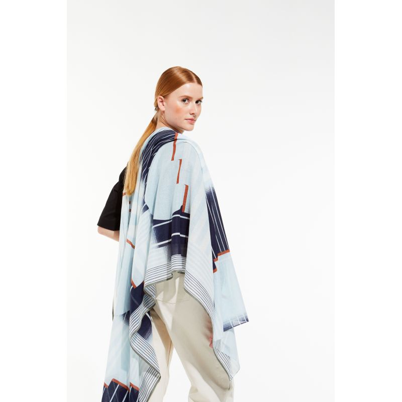 L - Foulard Soleil Levant Marine Lot De 2