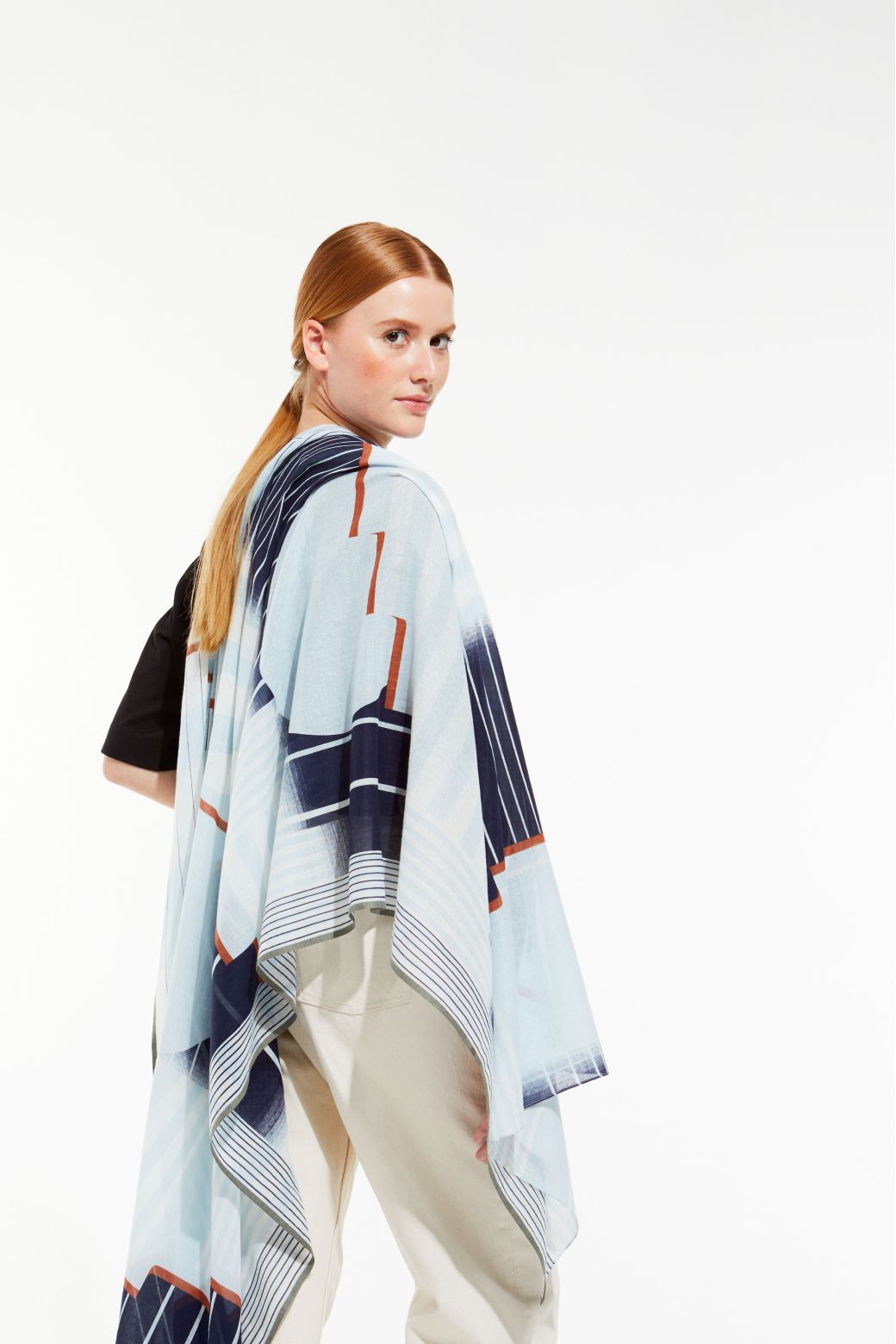 L - Foulard Soleil Levant Marine Lot De 2