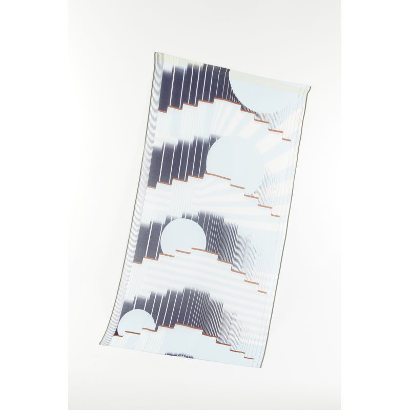 L - Foulard Soleil Levant Marine Lot De 2