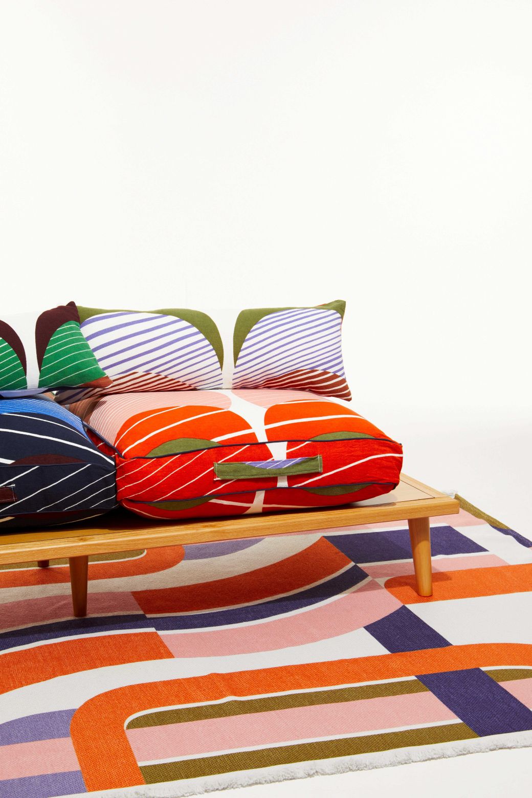 500 - Orange Cinetique Cushion Cover Pack Of 2