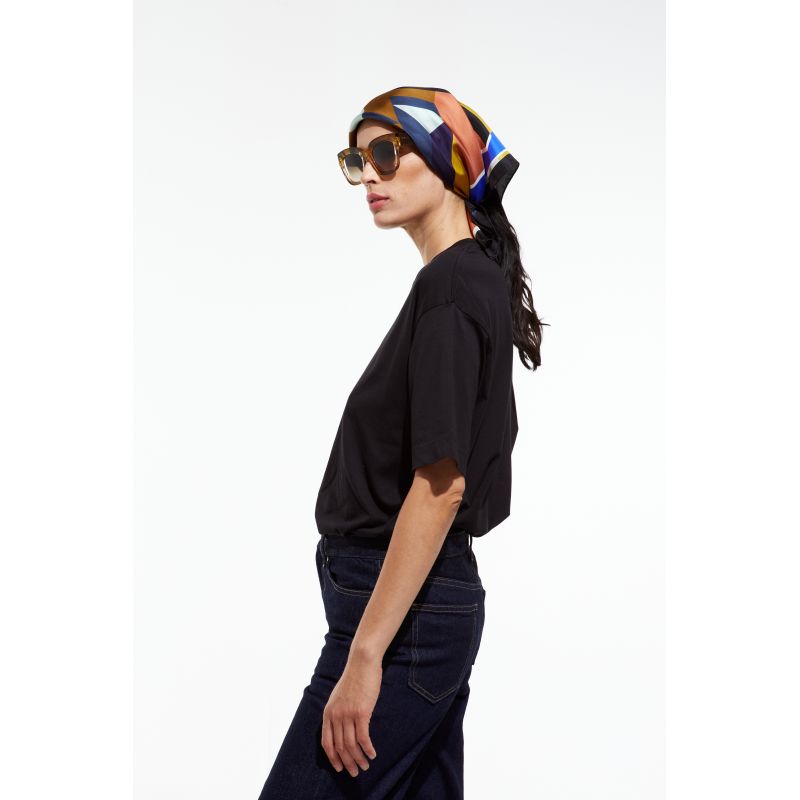 A - Foulard Ode Bleu Lot De 2