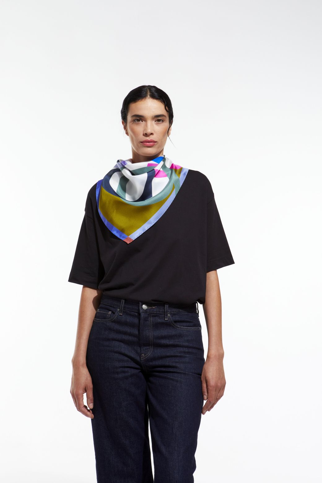 C - Foulard Icone Kaki Lot De 2