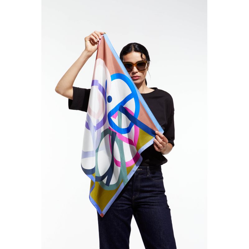 C - Foulard Icone Kaki Lot De 2