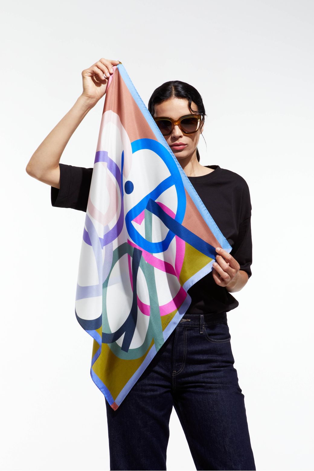 C - Foulard Icone Kaki Lot De 2