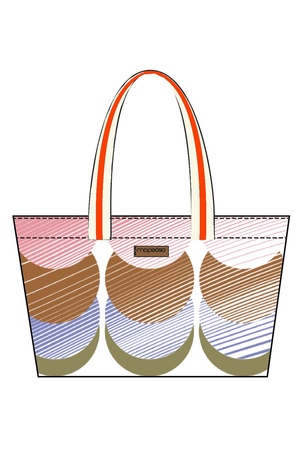 402 - Sac Mirae Cinetique Orange Lot De 2