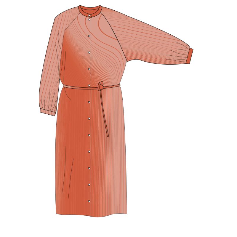 107 - Robe Eulalie Boreal Corail Lot De 2