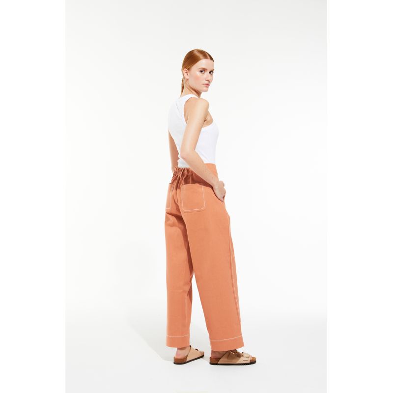 112 - Pantalon Victor Dune Terracotta Lot De 2