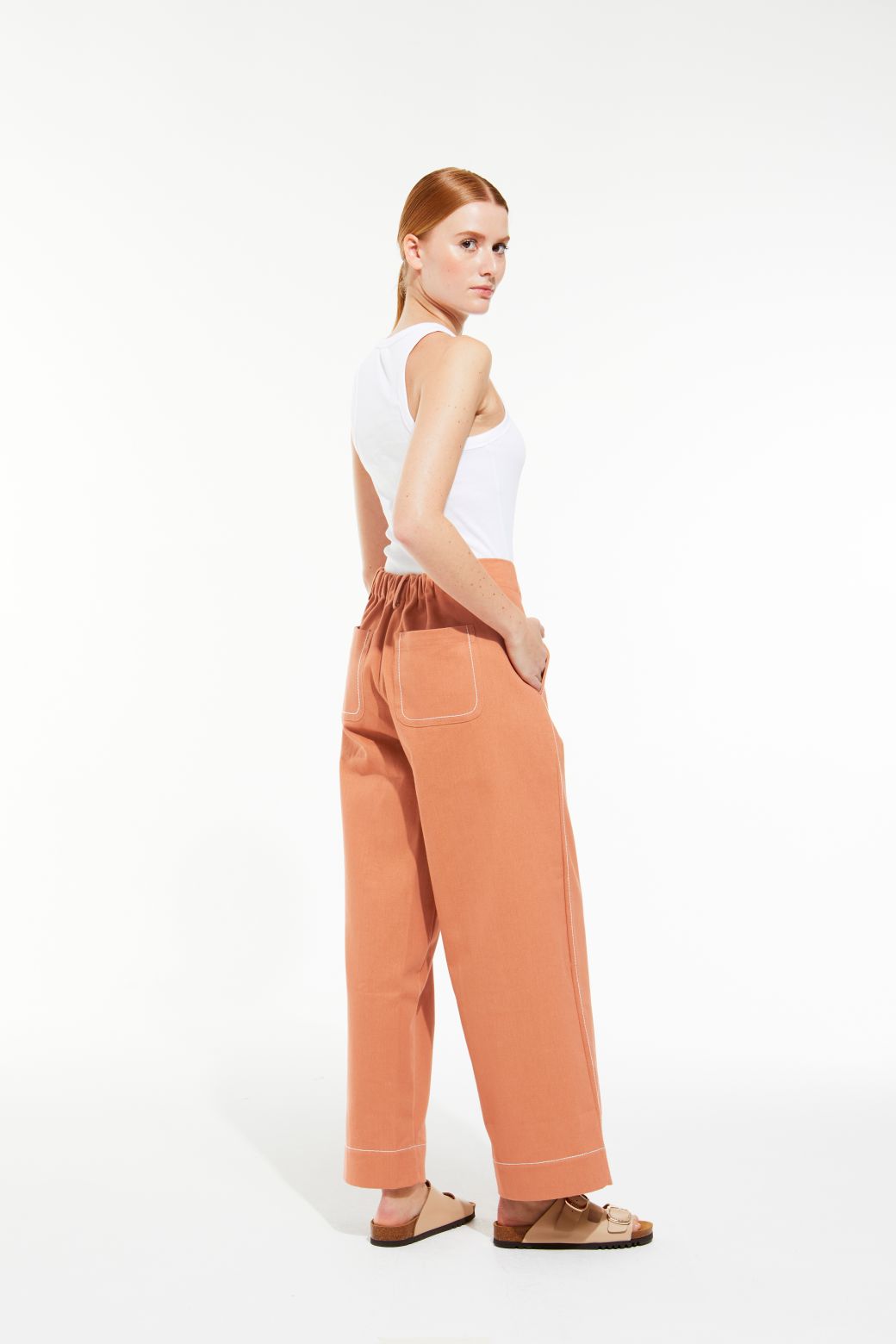 112 - Pantalon Victor Dune Terracotta Lot De 2