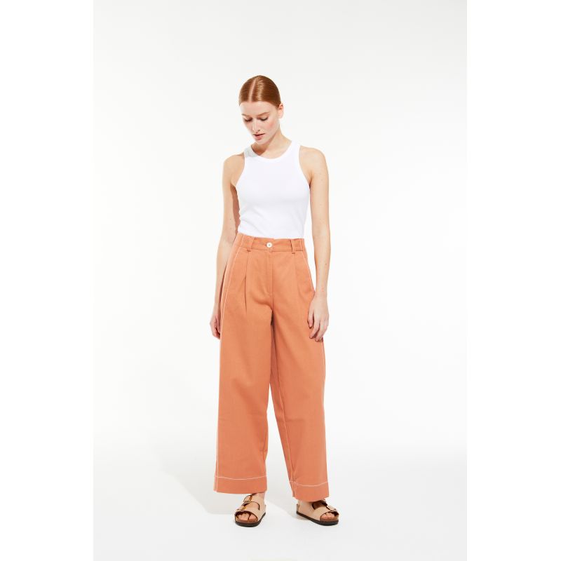 112 - Pantalon Victor Dune Terracotta Lot De 2