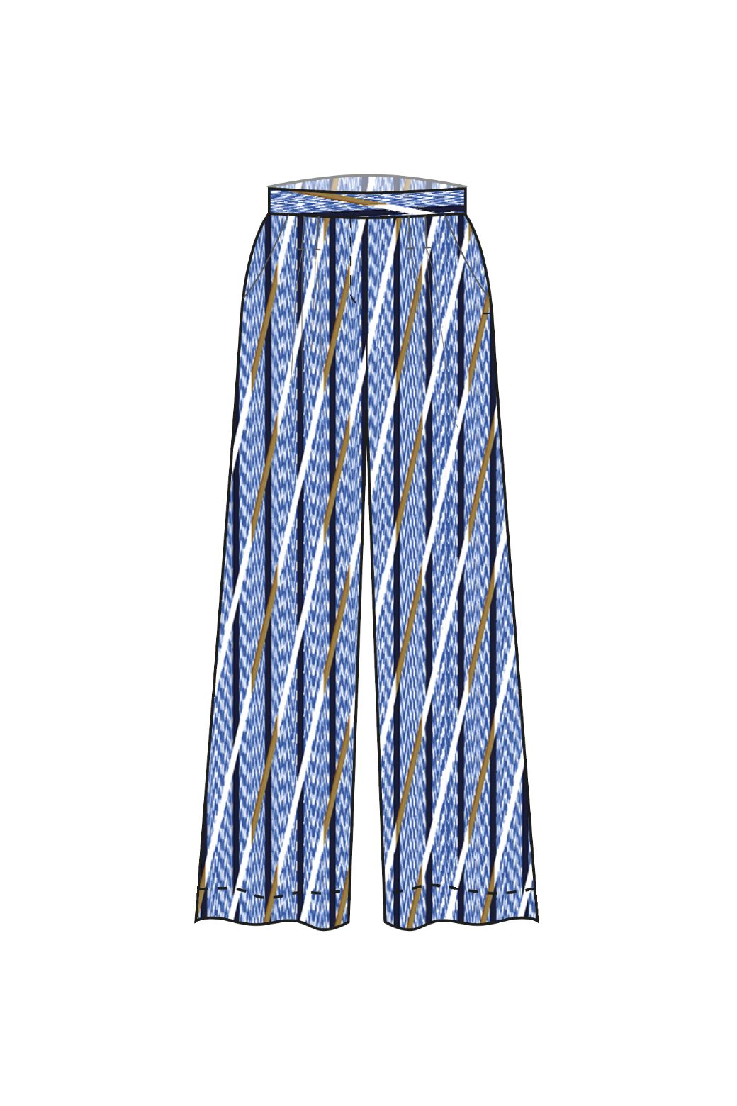 104 - Pantalon Penelope Resonance Bleu Lot De 2