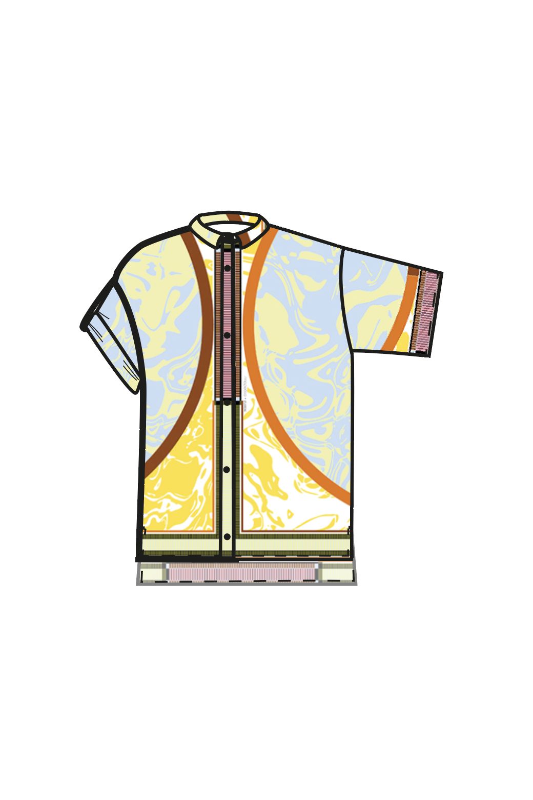 110 - Chemise Andrew Fusion Citrine Lot De 2