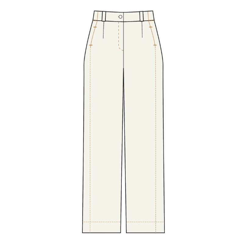112 - Pantalon Victor Dune Naturel Lot De 2