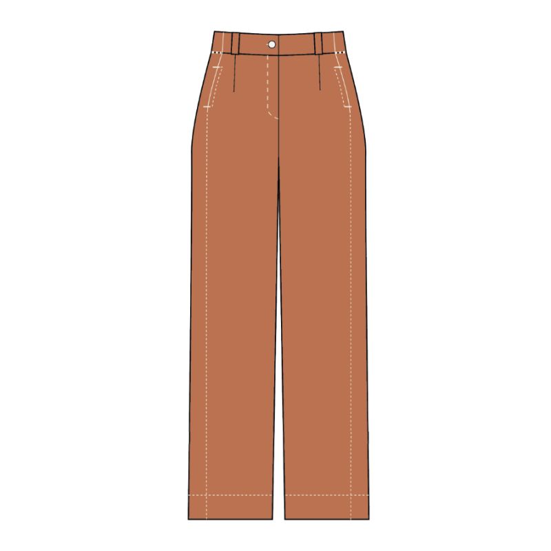 112 - Pantalon Victor Dune Terracotta Lot De 2