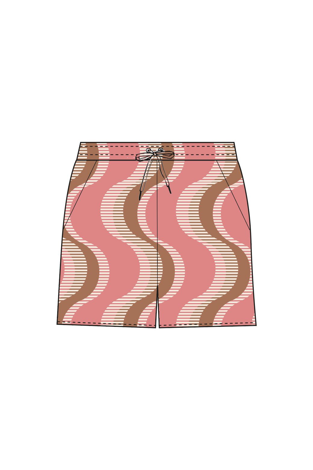 115 - Short Marco Equinoxe Rose Lot De 2