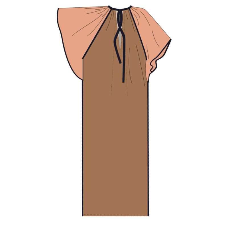 200 - Robe Beth Zephyr Pêche Lot De 2