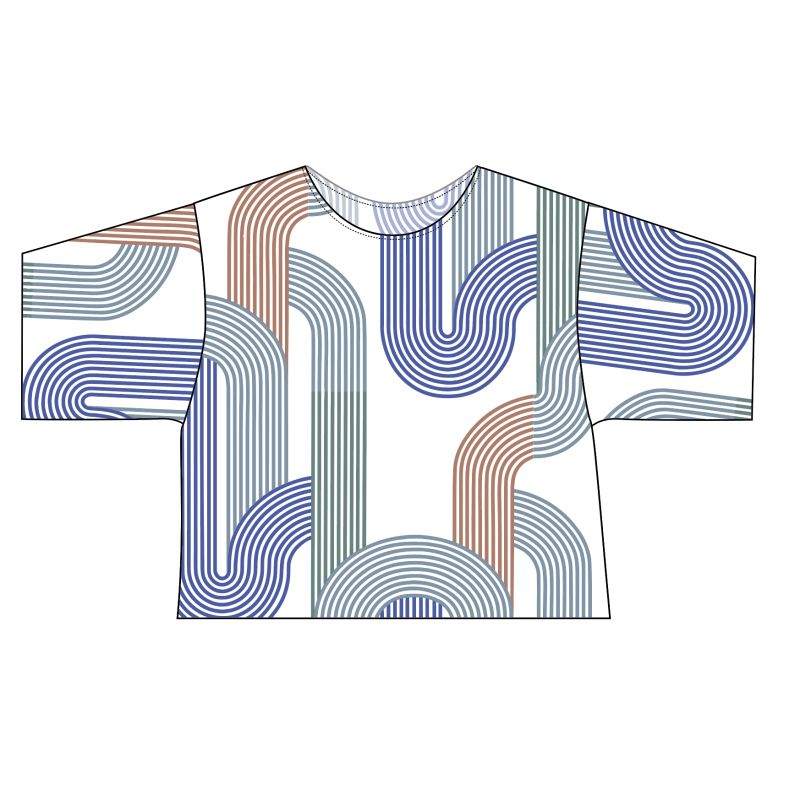 205 - Top Nico Zen Bleu Lot De 2