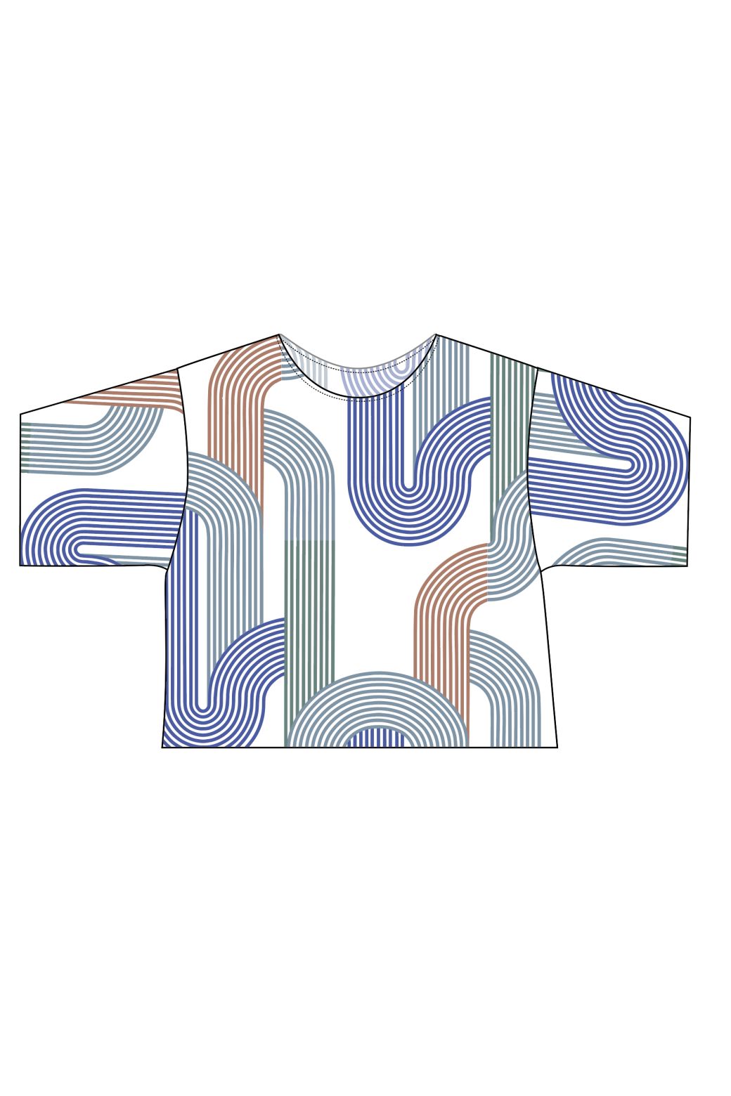 205 - Top Nico Zen Bleu Lot De 2