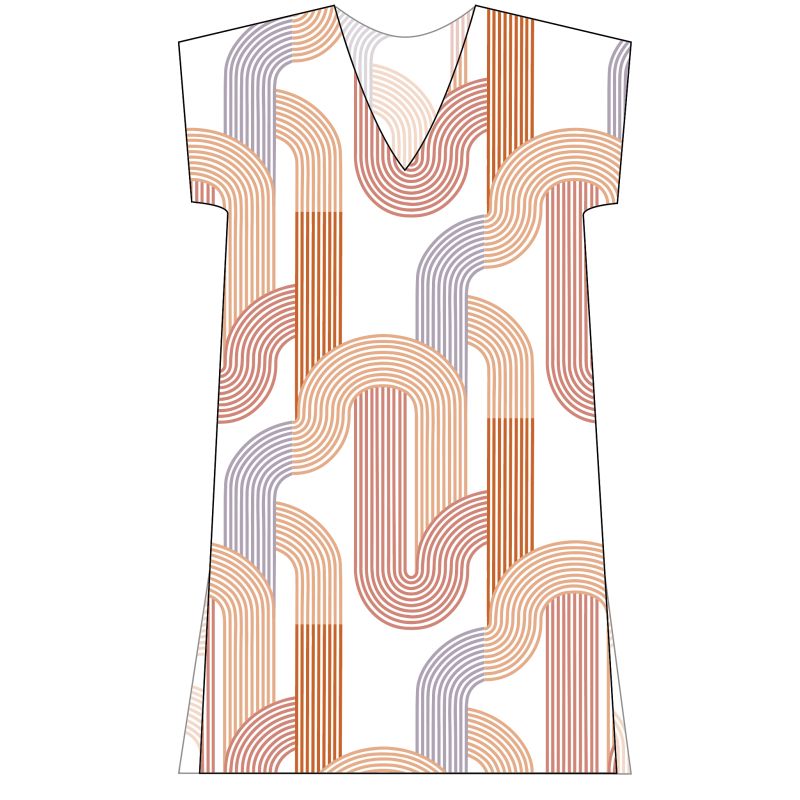 205 - Robe Franca Zen Corail Lot De 2