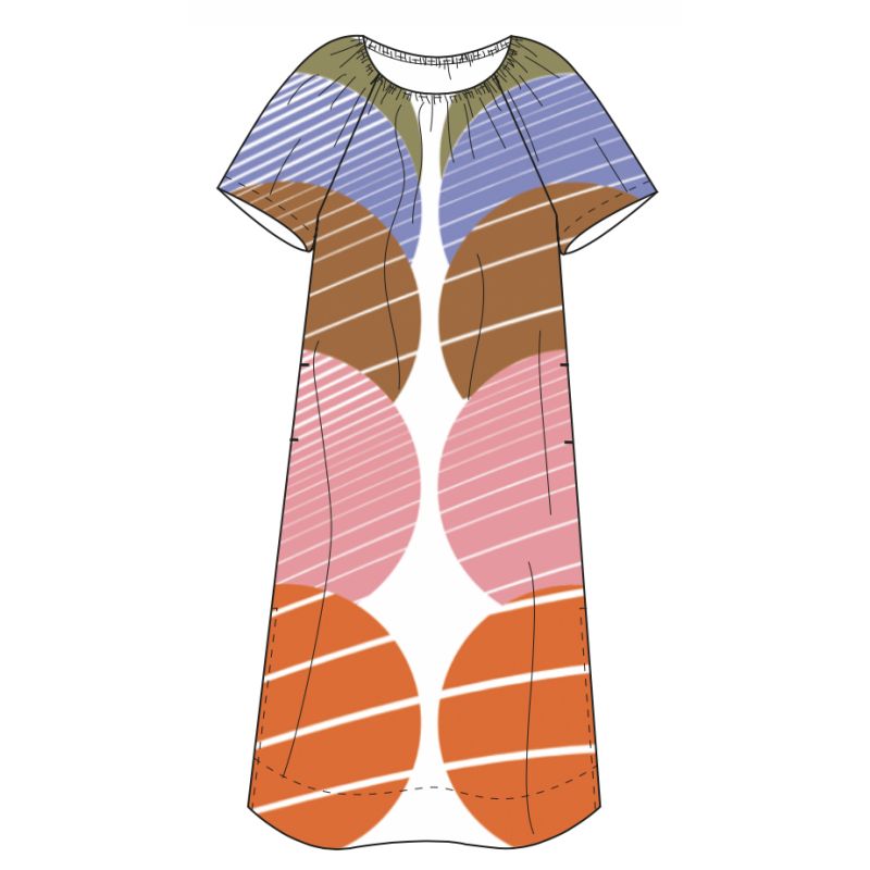 207 - Robe Palao Cinetique Orange Lot De 2