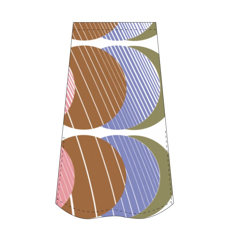 207 - Jupe Juliette Cinetique Orange Lot De 2