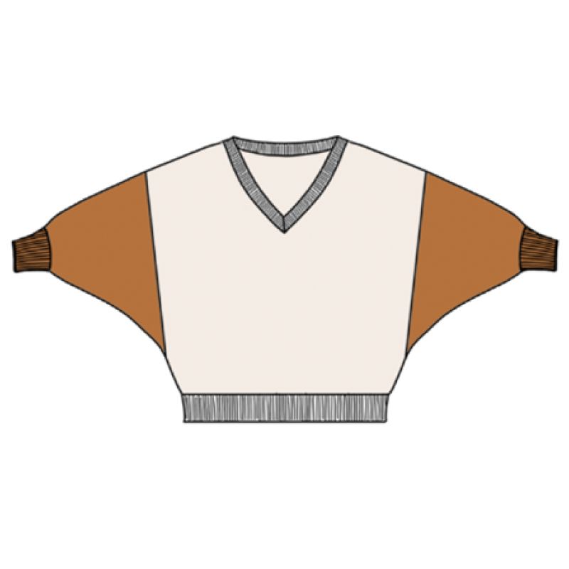 150 - Pull Lexie Petra Caramel Lot De 2