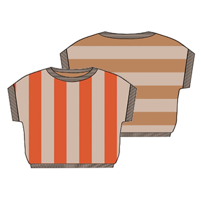 151 - Top Buren Marin Orange Lot De 2