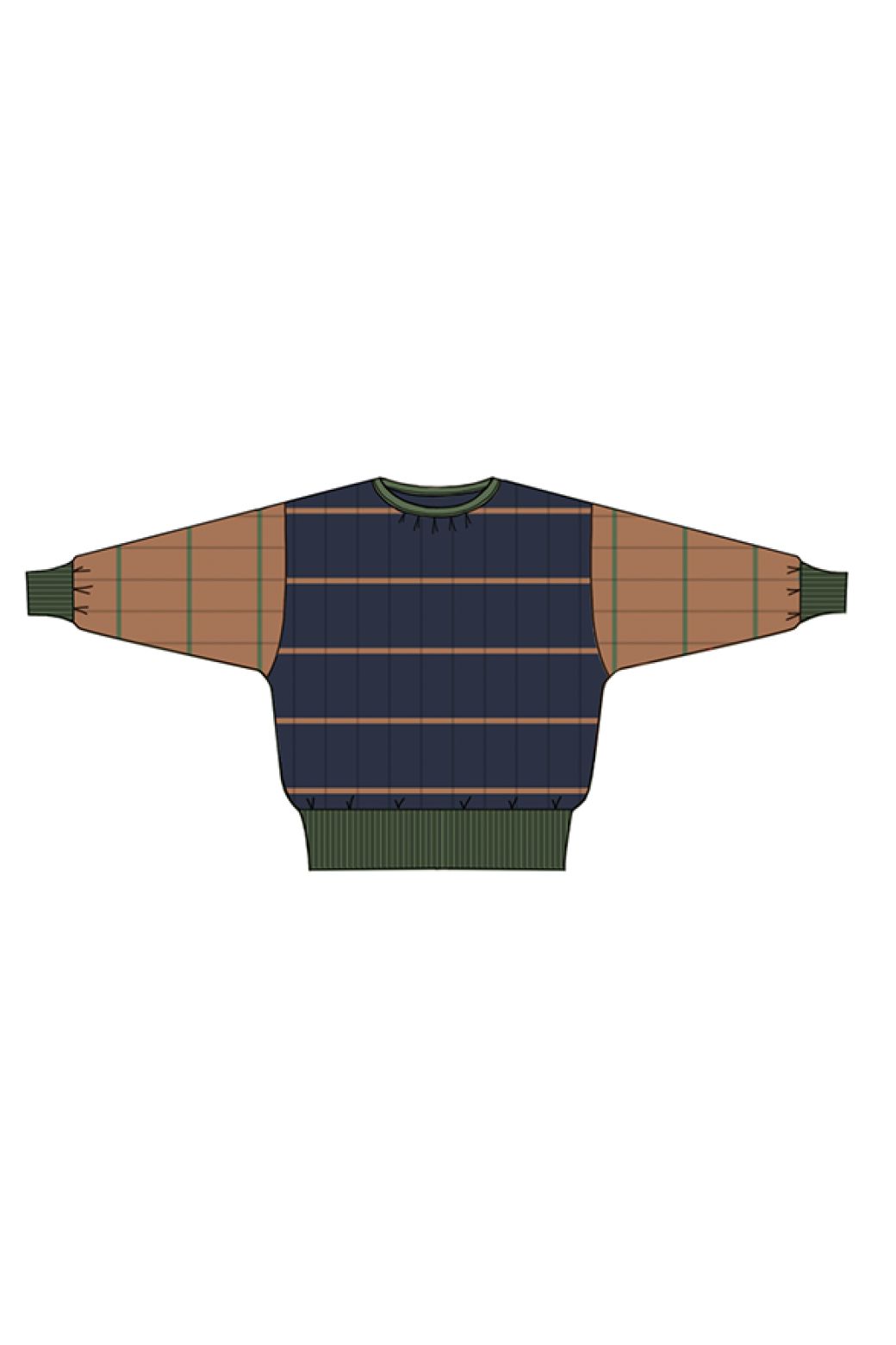 154 - Top Victoria Jaspe Tan Bleu Lot De 2