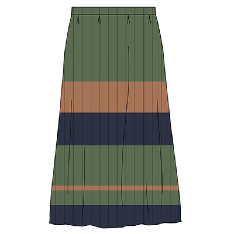 154 - Blue Tan Lisa Jaspe Skirt Pack Of 2