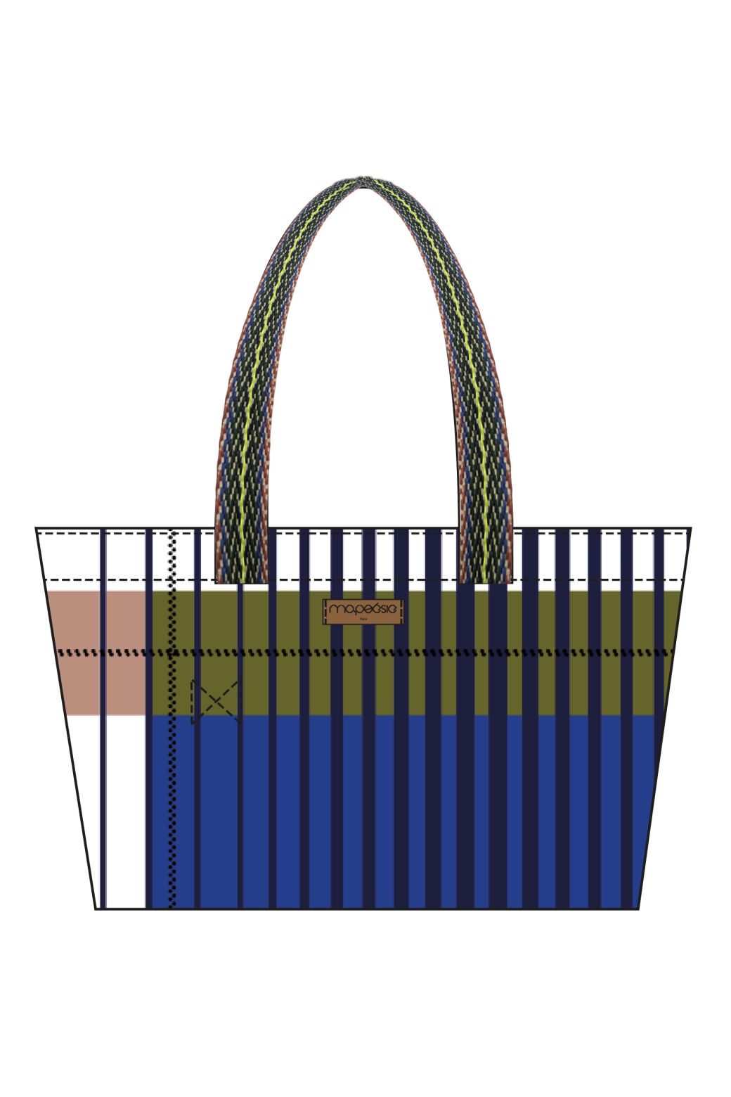 401 - Sac Mirae Divine Bleu Lot De 2