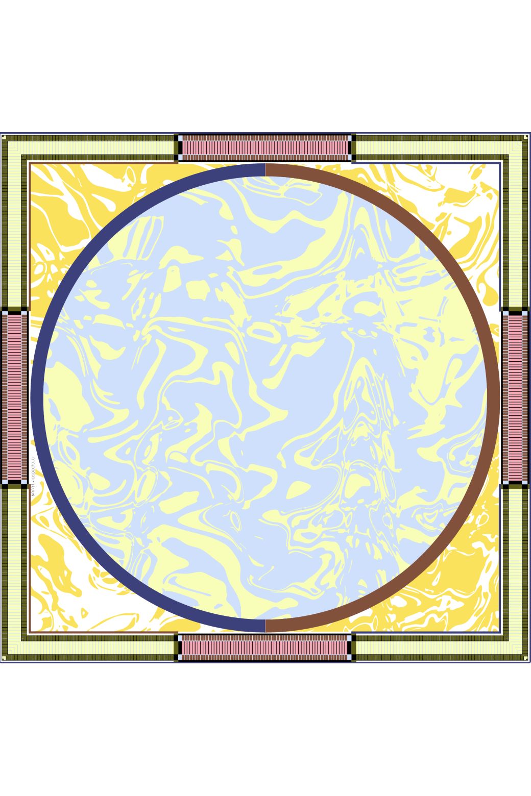 D - Carré Fusion Citrine Lot De 2