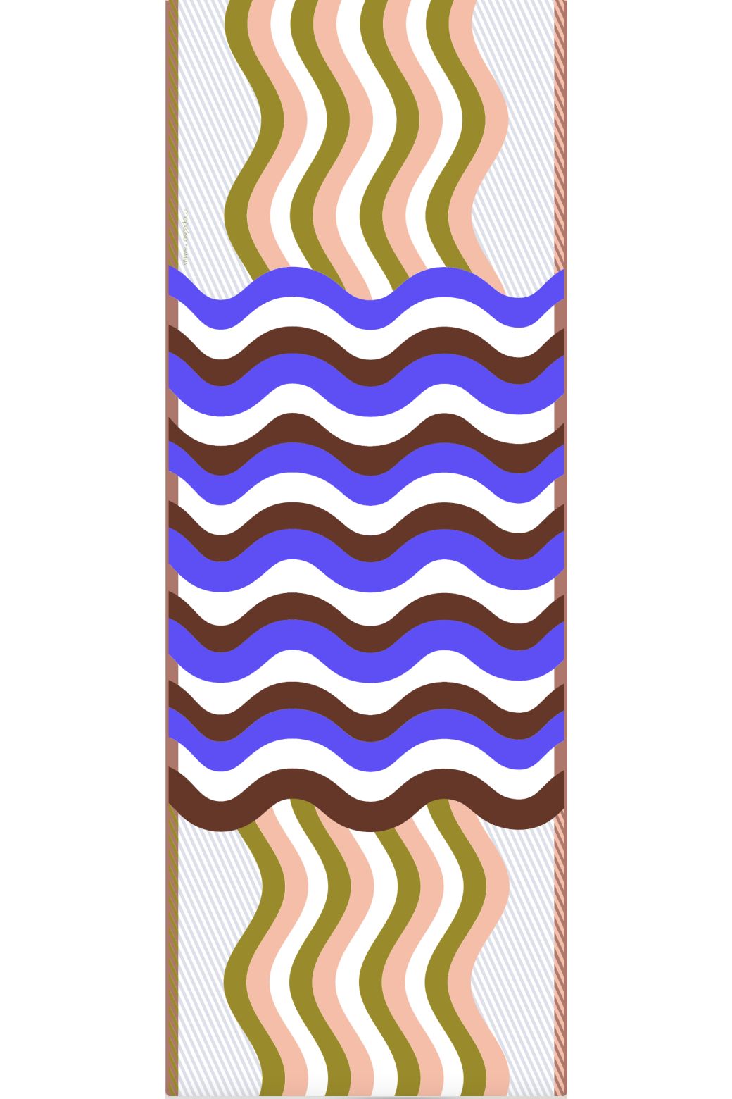 F - Foulard Gamma Peche Violet Lot De 2