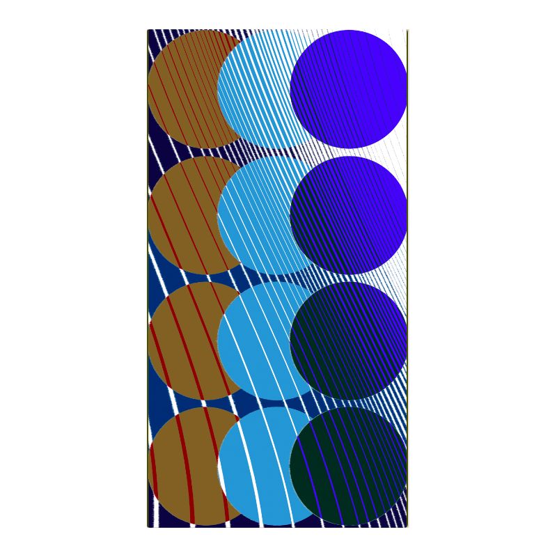 K - Foulard Cinetique Bleu Lot De 2