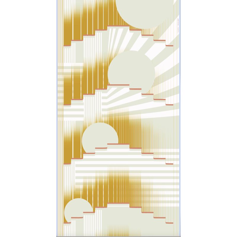 L - Foulard Soleil Levant Ocre Lot De 2