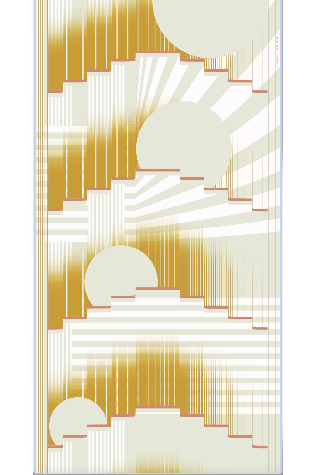 L - Foulard Soleil Levant Ocre Lot De 2