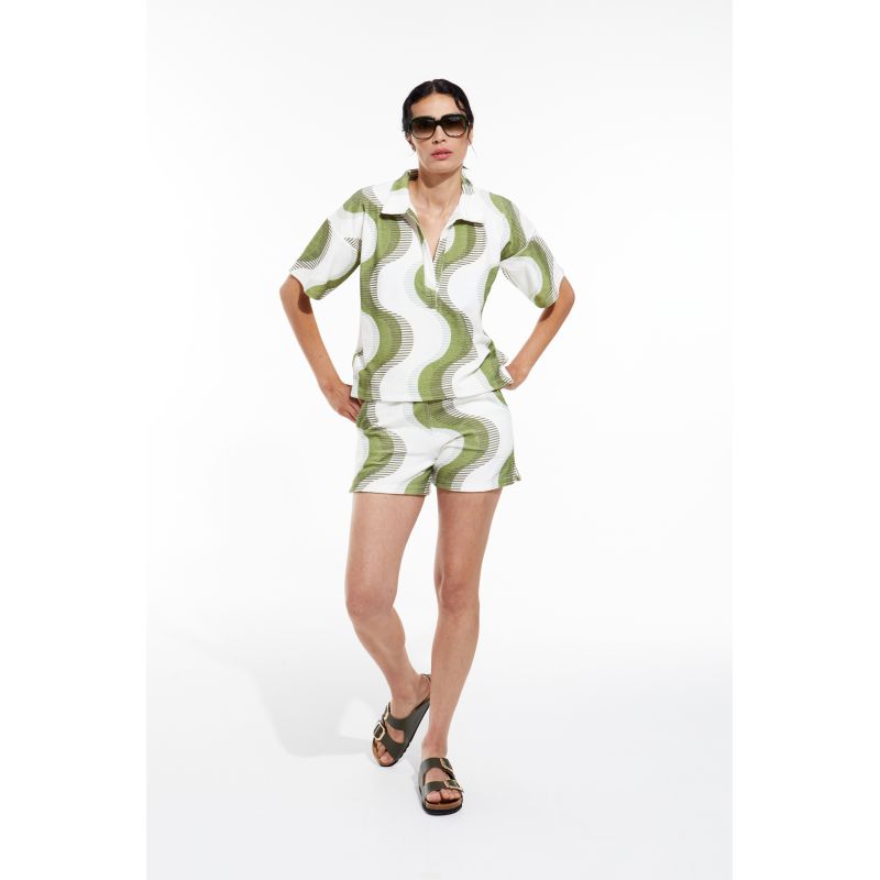 115 - Polo Eros Equinoxe Kaki Lot De 2